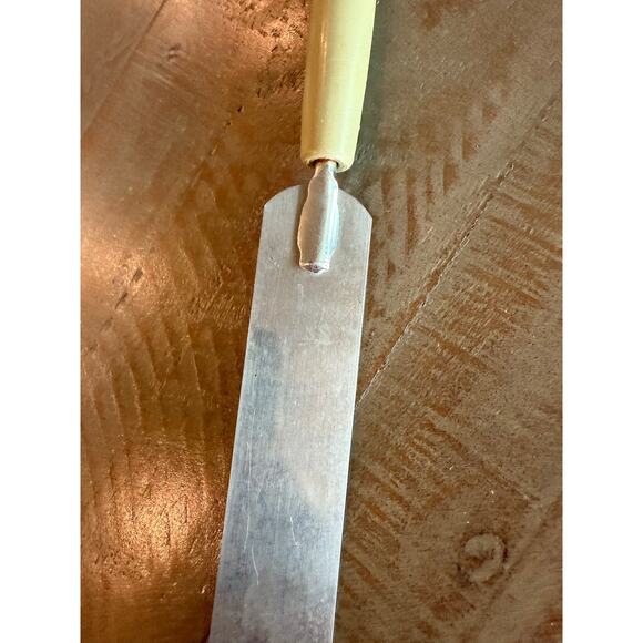 Vintage Ekco Cake Icing Spatula Stainless Steel Green Handle 11.5" - Picture 5 of 5